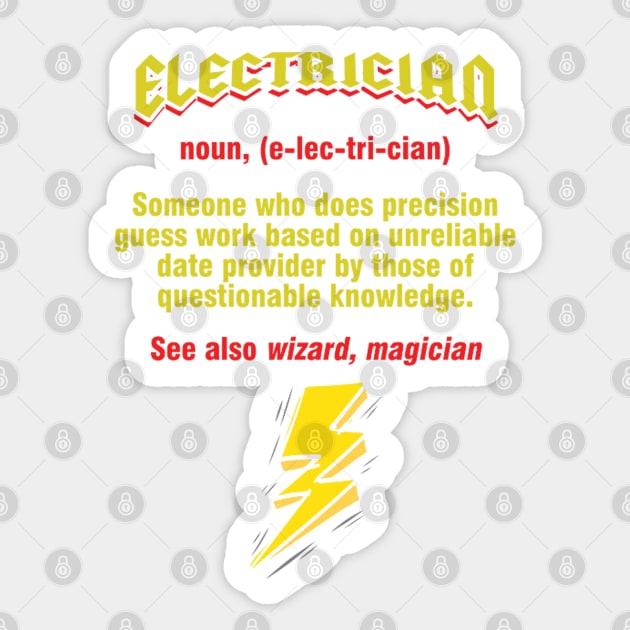 electrician meaning Sticker by Zluenhurf